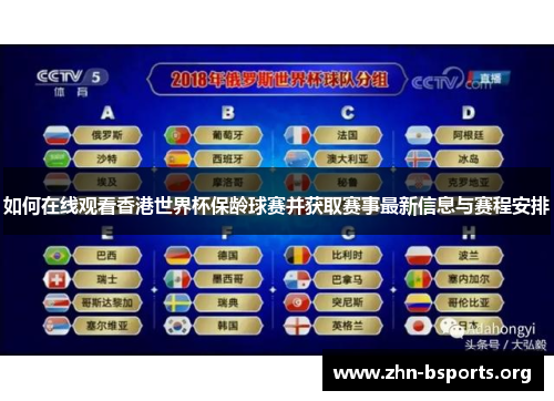如何在线观看香港世界杯保龄球赛并获取赛事最新信息与赛程安排